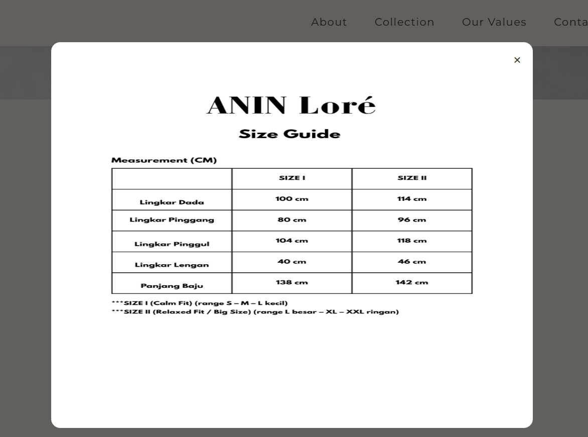 Size Guide